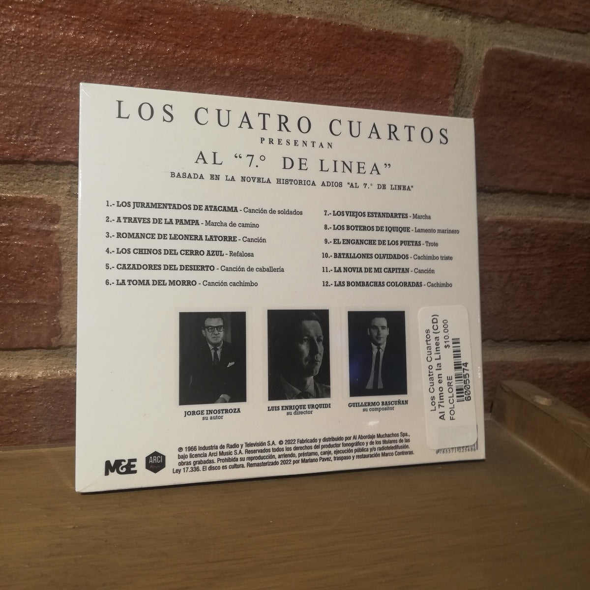 Los Cuatro Cuartos-¡Al 7° en la Línea! (CD)