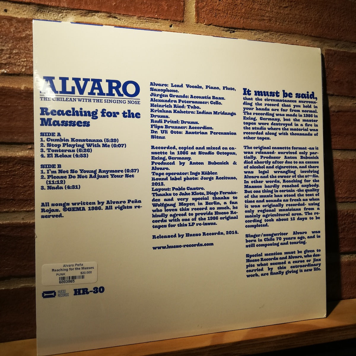 Alvaro Peña-Reaching for the Masses (LP 12")
