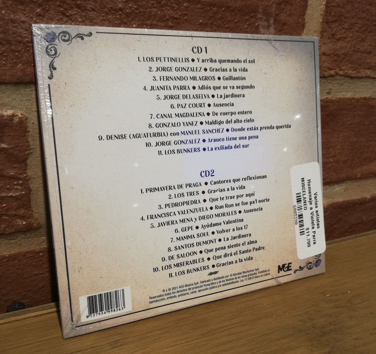 Varios artistas-Homenaje a Violeta Parra (2CD)