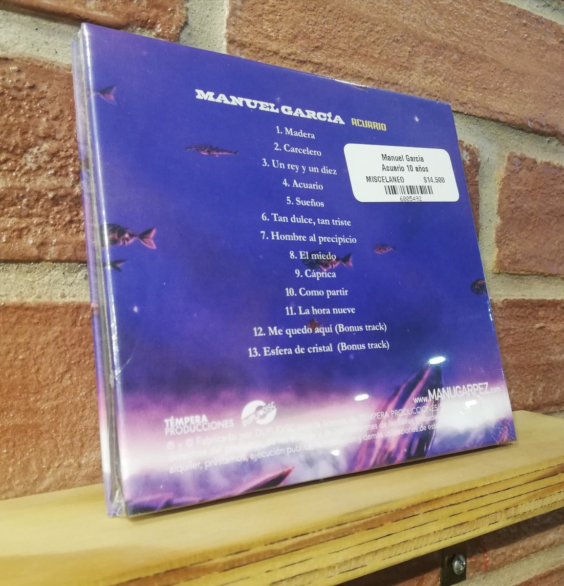 Manuel García-Acuario 10 años (CD)