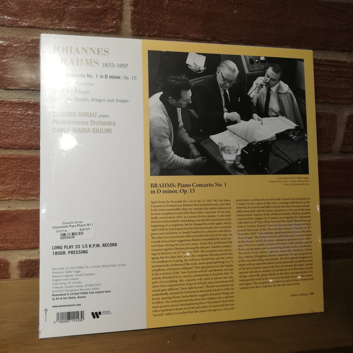 Claudio Arrau-Concierto Para Piano N1 (LP 12")